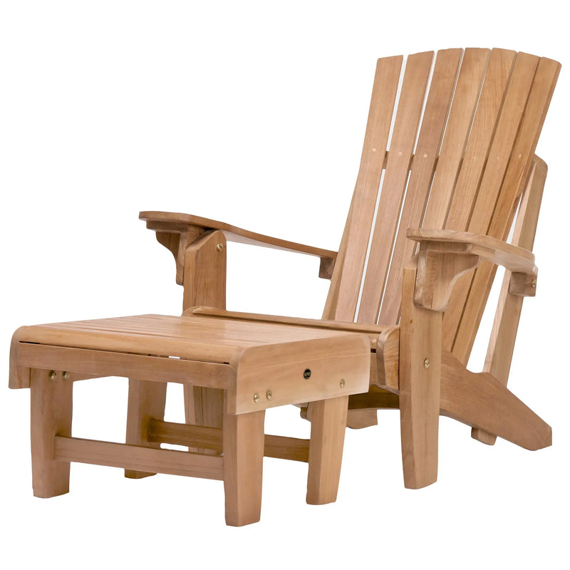 Teak Footstool / Leg Rest Adirondack