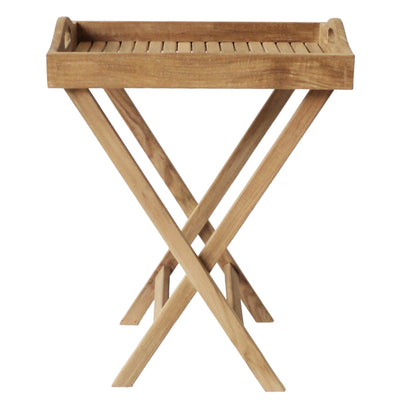 Teak Serving tray with X-Stand