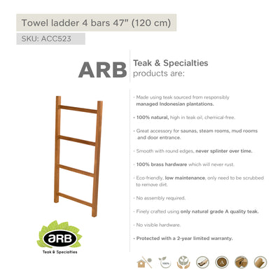 ACC523 - Escalera para toallas de 4 barras de 47" (120 cm)