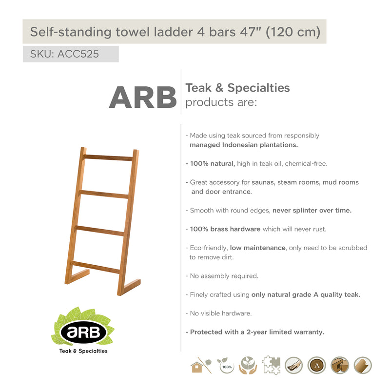 ACC525 - Escalera auto-portante para toallas de 4 barras de 47" (120 cm)