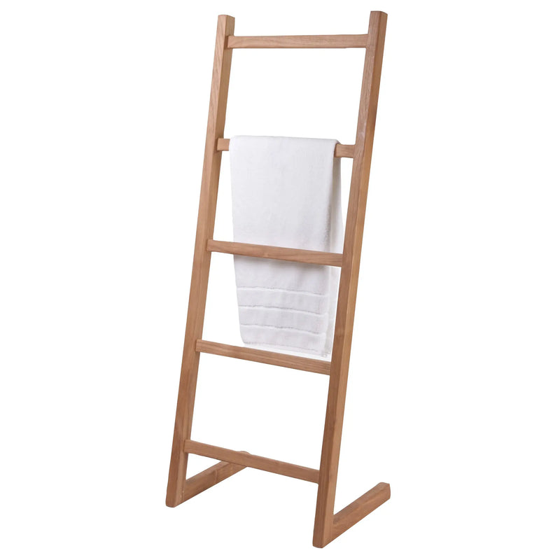 Teak Self-standing Towel Ladder 59" (150 cm) with 5 bars