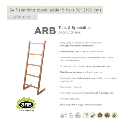 ACC526 - Escalera auto-portante para toallas de 5 barras de 59" (150 cm)