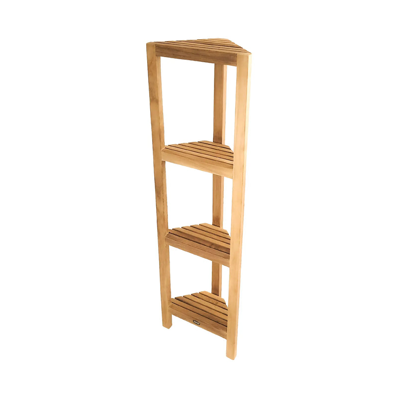 Teak Corner Shelf Fiji 50" (128cm) 4 tiers