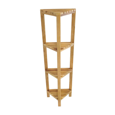 Teak Corner Shelf Fiji 50" (128cm) 4 tiers