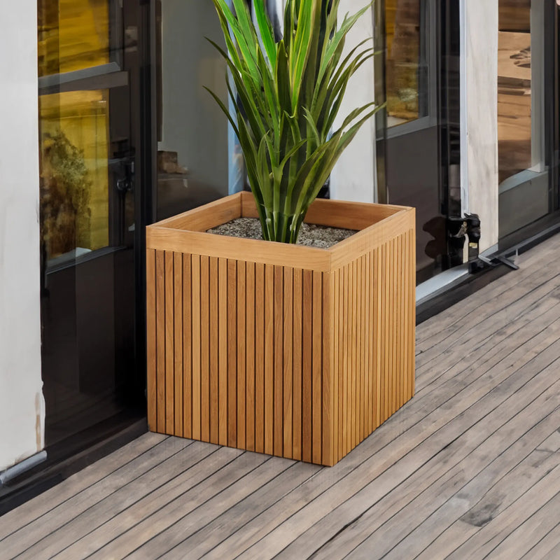 Teak Garden Planter Box Liner 18" (45 cm)