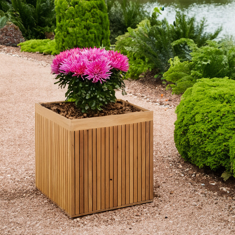 Teak Garden Planter Box Liner 18" (45 cm)