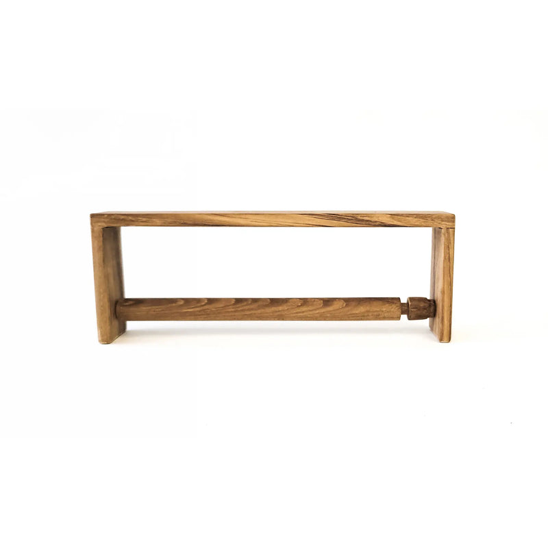 Teak Paper Towel Holder