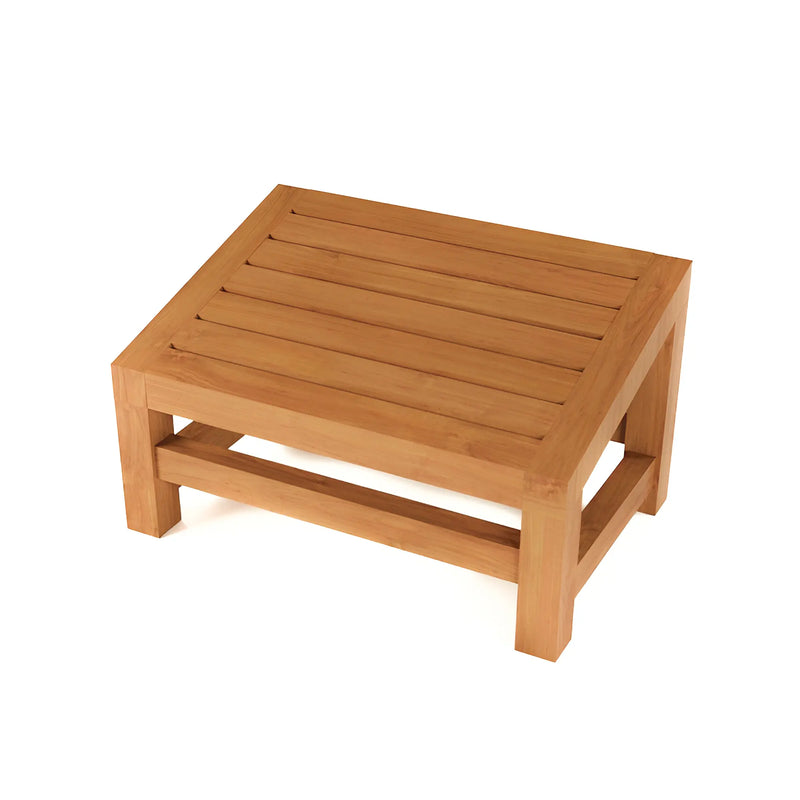Teak Squatting Toilet Angled Footstool 18" (45 cm)