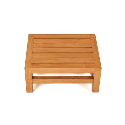 Teak Squatting Toilet Angled Footstool 18" (45 cm)