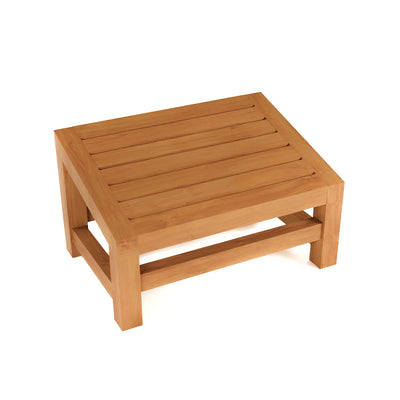 Teak Squatting Toilet Angled Footstool 18" (45 cm)
