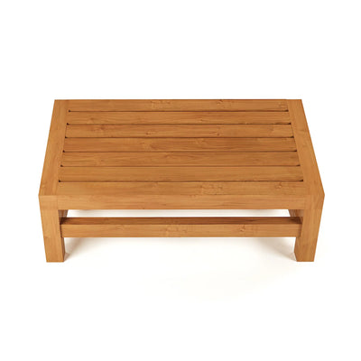 Teak Squatting Toilet Angled Footstool 24" (60 cm)