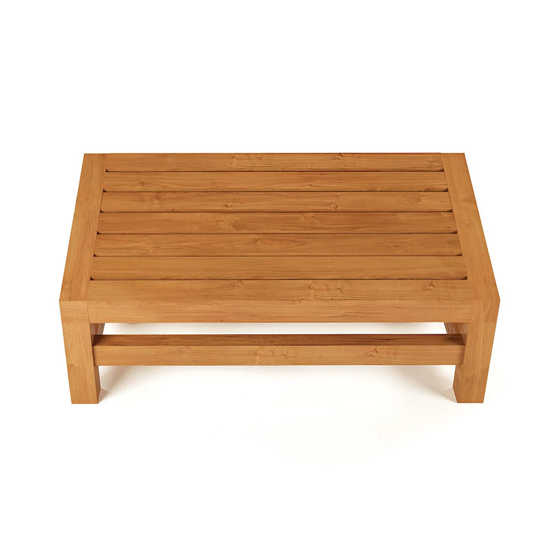 Teak Squatting Toilet Angled Footstool 24" (60 cm)