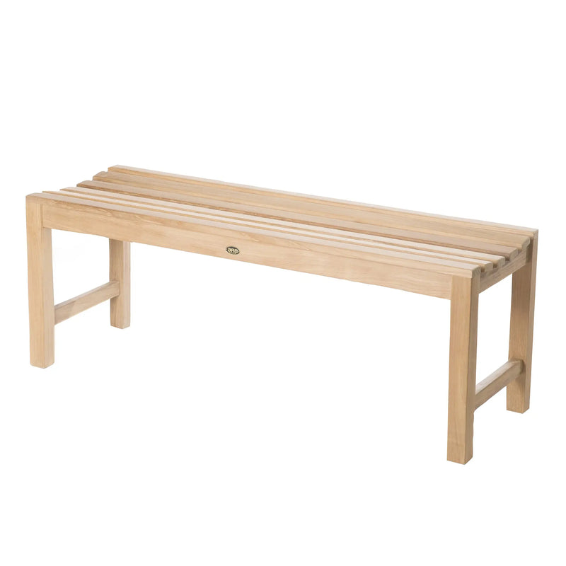 Teak Shower Bench Curved 47" (120 cm)