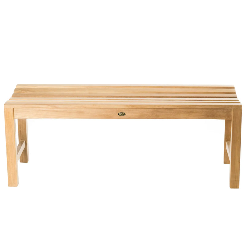 Teak Shower Bench Curved 47" (120 cm)