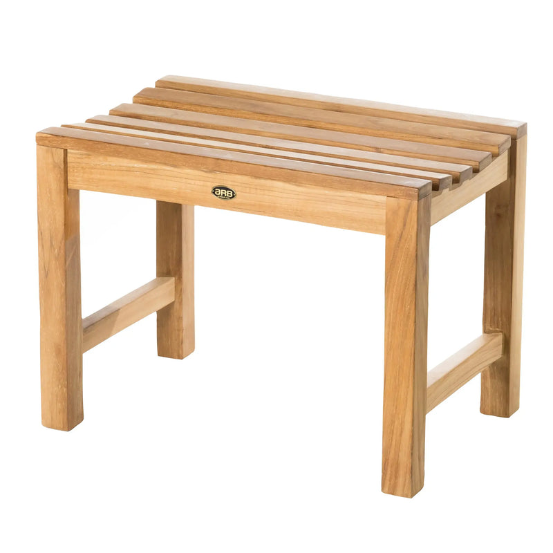 Teak Shower Bench Curved 24" (60 cm)