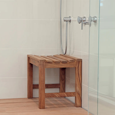 Teak Shower Bench Curved 24" (60 cm)