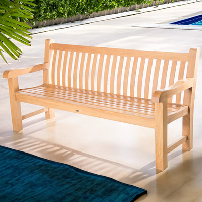 Teak Park Bench Georgia 73" (186 cm)