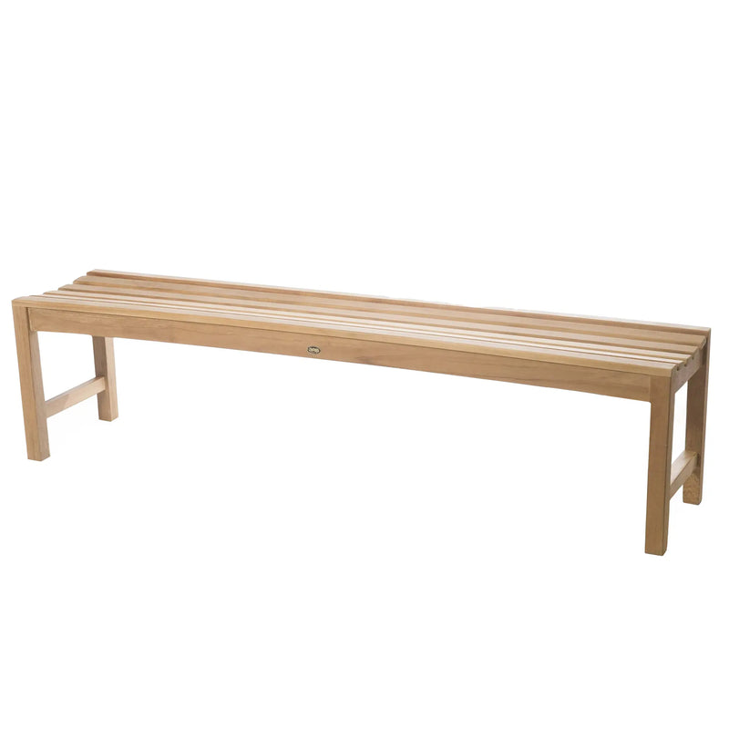 Teak Shower Bench Curved 71" (180 cm)