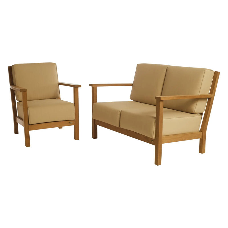 Teak Deep Seating Loveseat Asia