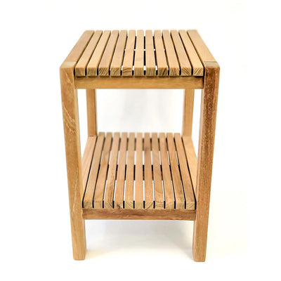 Teak Shower Bench Fiji 18" (45 cm) with Shelf