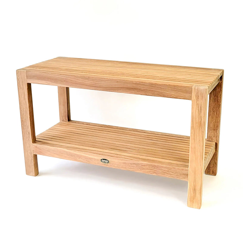 Teak Shower Bench Fiji 30" (75 cm) with Shelf