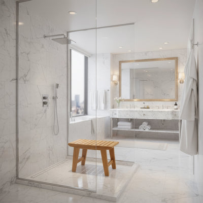 Teak Shower Bench & Spa Table Hawaii - 30" (75 cm)