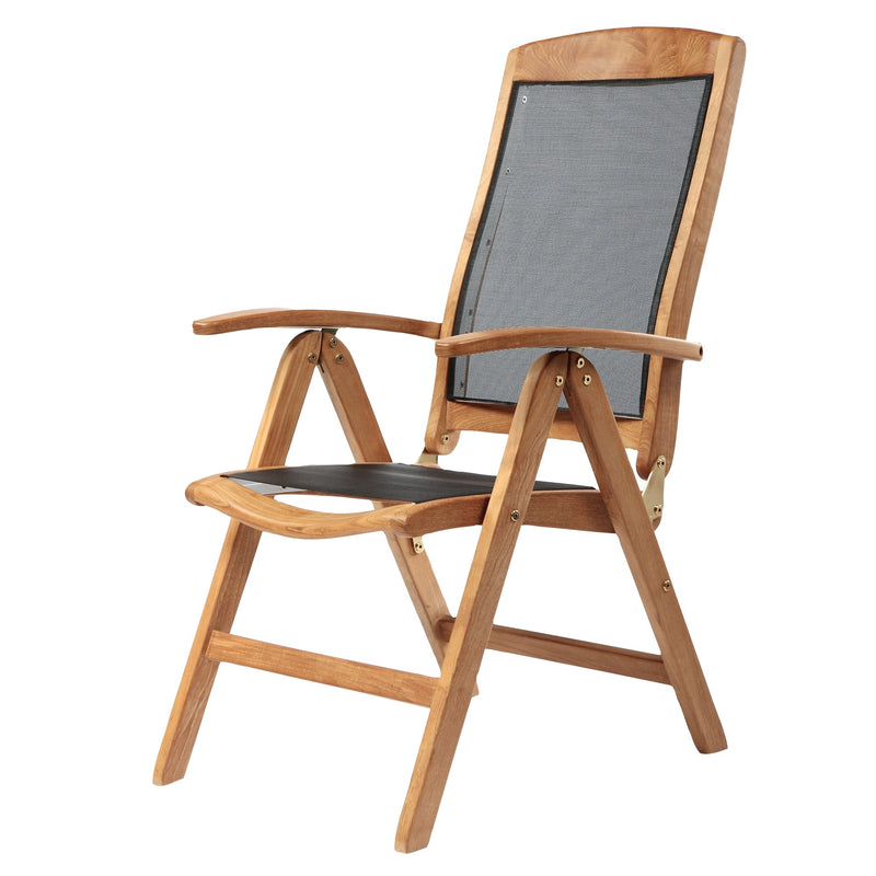 Teak & Textilene Recliner Chair Colorad