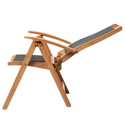 CHR524 - Colorado teak & Textilene silla reclinable de 5 posiciones