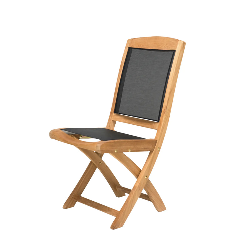 Teak & Textilene Folding Chair Colorado