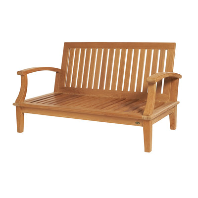 Teak Deep Seating Loveseat Villa