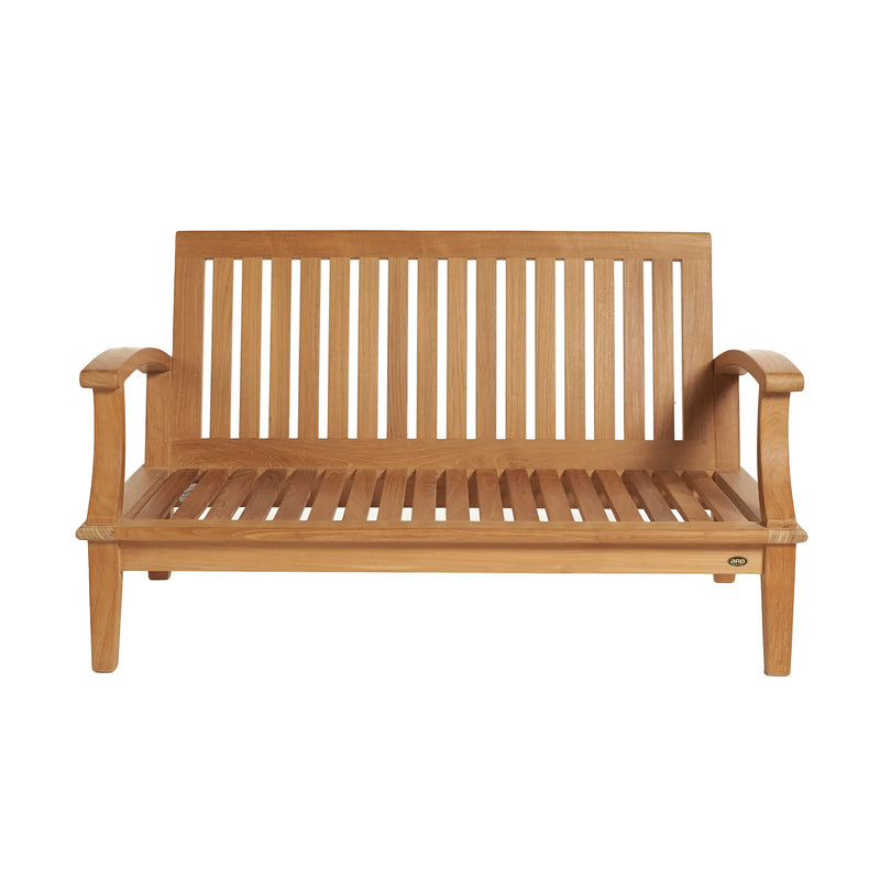 Teak Deep Seating Loveseat Villa