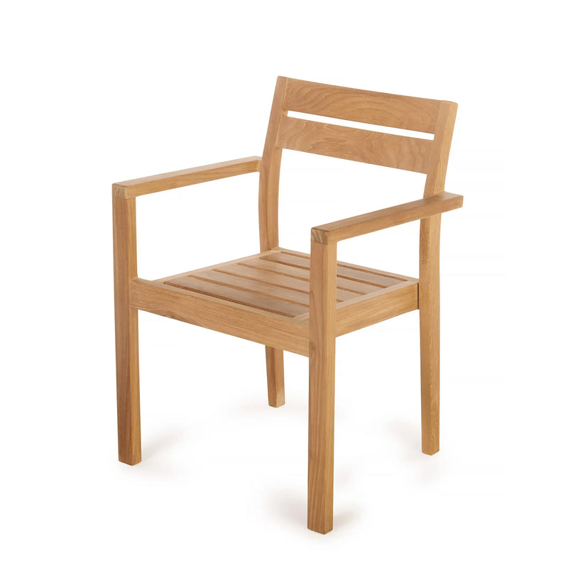 Teak Dining Armchair Stackable Stellar