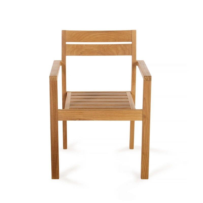 Teak Dining Armchair Stackable Stellar