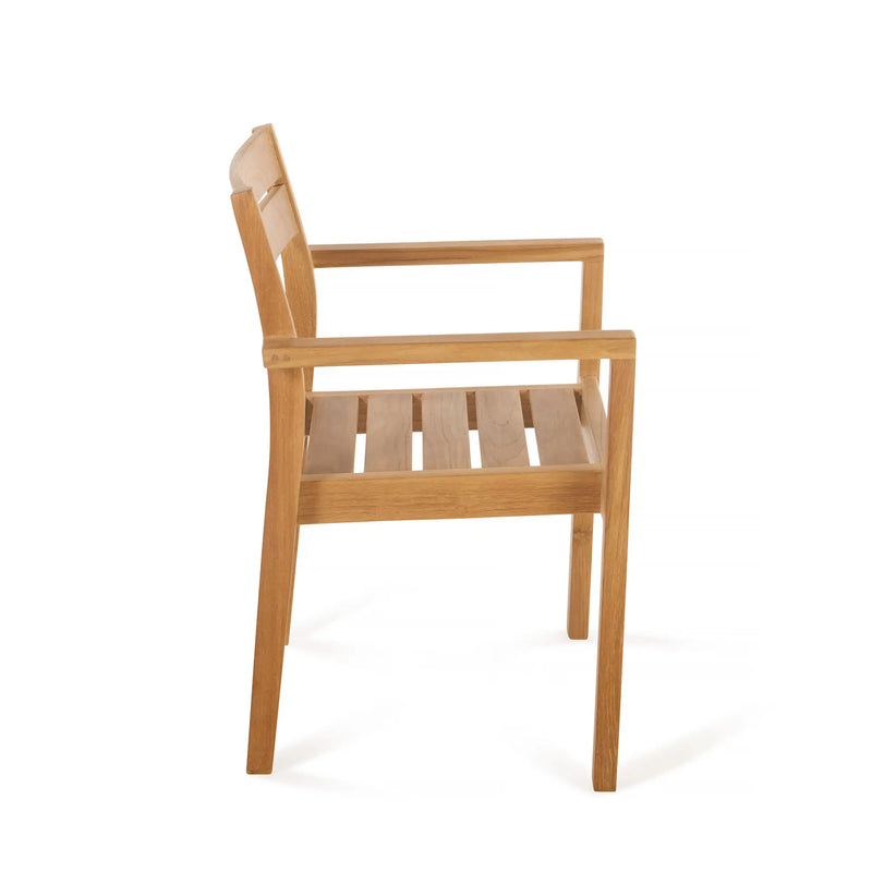 Teak Dining Armchair Stackable Stellar