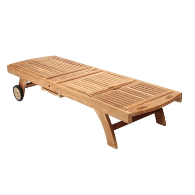 Teak Lounger Adjustable Colorado