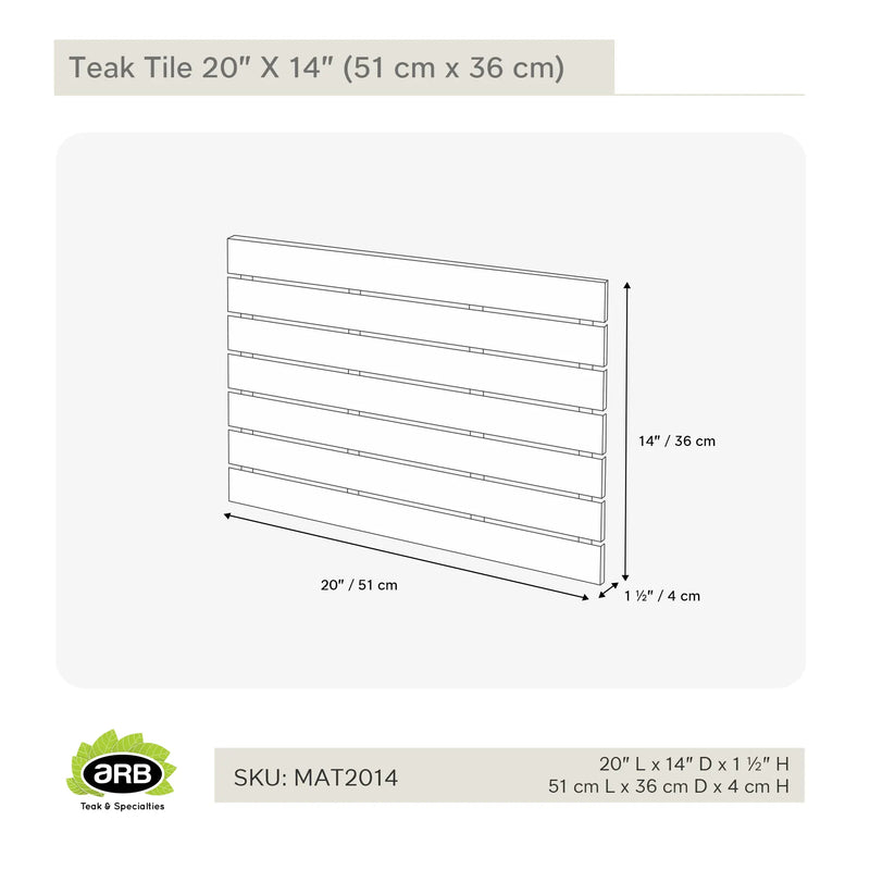 MAT2014 - Estera de Baño de 20" X 14" (51 cm x 35.5 cm)