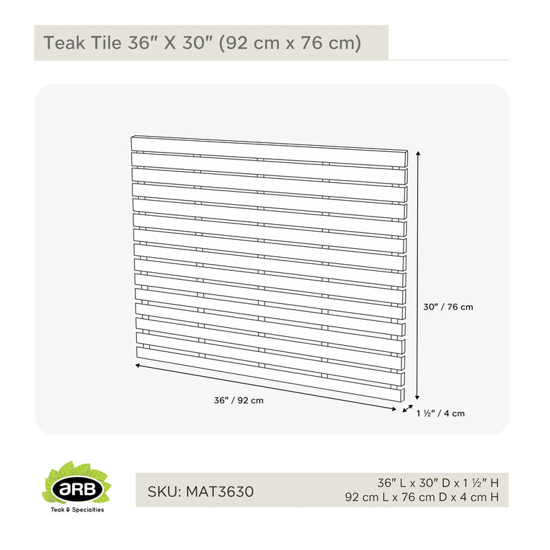 MAT3630 - Estera de Baño de 36" X 30"  (91.5 cm x 76 cm)