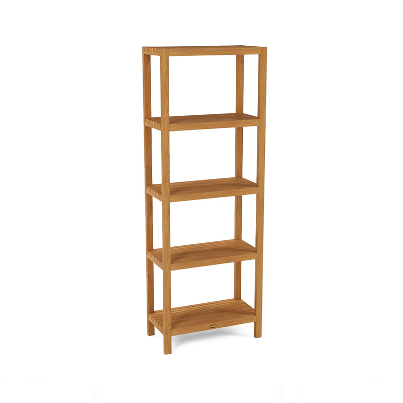 Teak Rectangular Shelf Fiji 63" (160cm) with 5 tier