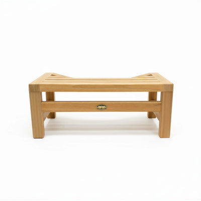 Teak Squatting Toilet Stool | 8" Height x 20" Wide | Luxury Washroom Footrest