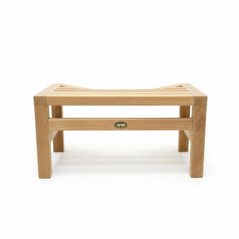 Teak Squatting Toilet Stool | 10" Height x 20" Wide | Luxury Washroom Footrest