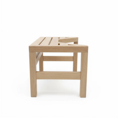 Teak Squatting Toilet Stool | 10" Height x 20" Wide | Luxury Washroom Footrest