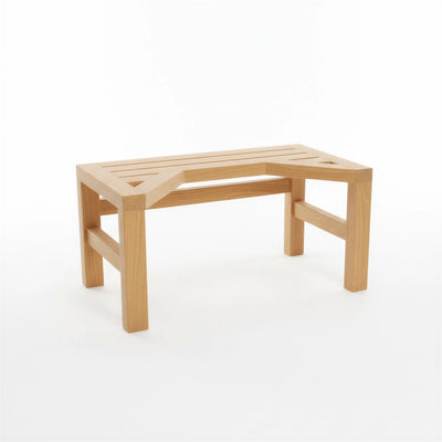 Teak Squatting Toilet Stool | 10" Height x 20" Wide | Luxury Washroom Footrest