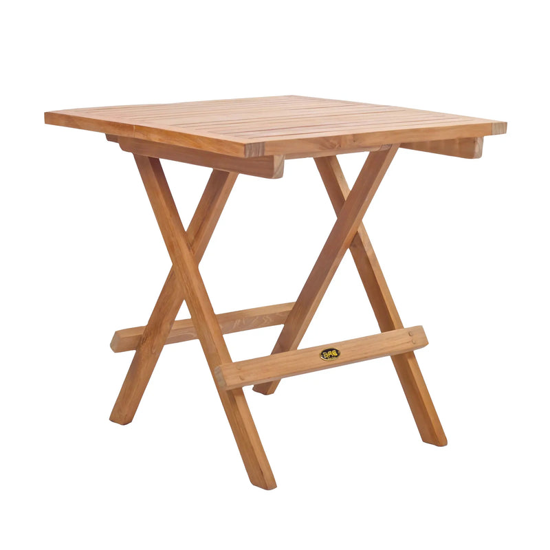 Teak Folding Side Table - Square 20" (50 cm)