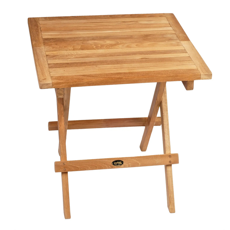 Teak Folding Side Table - Square 20" (50 cm)