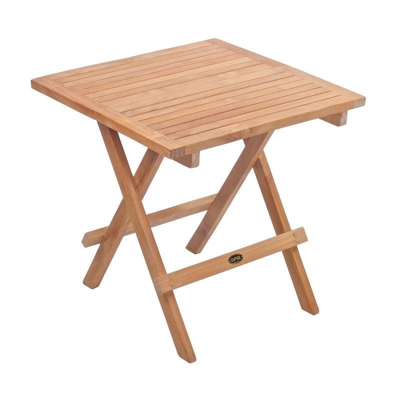 Teak Folding Side Table - Square 20" (50 cm)