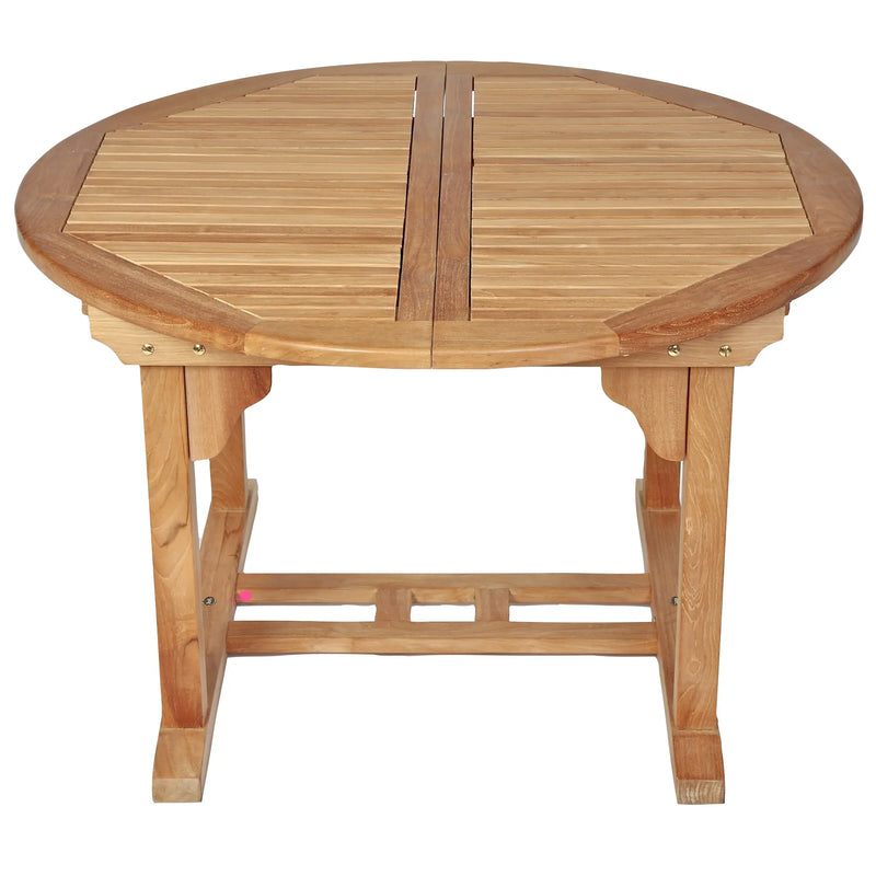 Teak Dining Extension Table Asia - Round 48/71 x 48" (120/180 x 120cm)