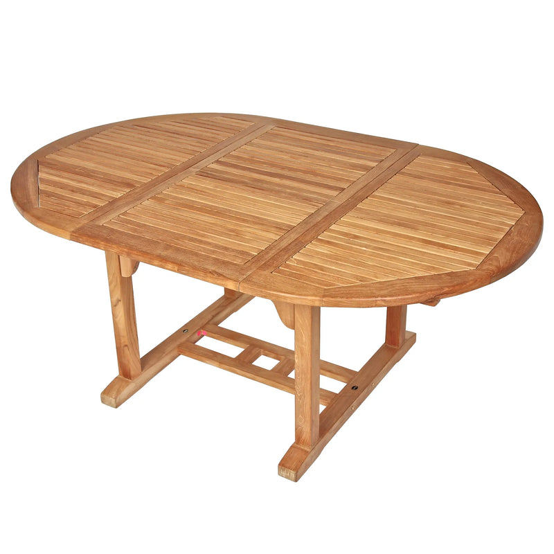 Teak Dining Extension Table Asia - Round 48/71 x 48" (120/180 x 120cm)