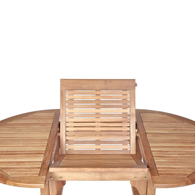 Teak Dining Extension Table Asia - Round 48/71 x 48" (120/180 x 120cm)