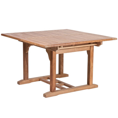 Teak Dining Extension Table Asia - Square 48/71 x 48" (120/180 x 120 cm)