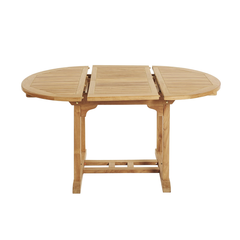 Teak Dining Extension Table Asia - Round 39/59 x 39" (100/150 x 100 cm)